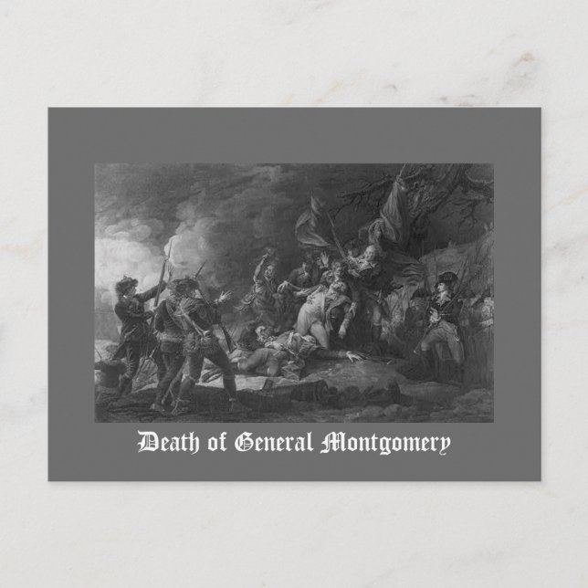 General Montgomerys död Vykort (Framsida)