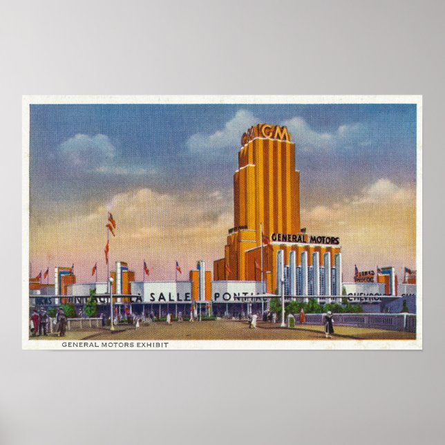 General Motors Exhibit, 1934 World's Fair Poster (Framsidan)