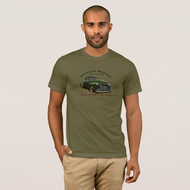 General Motors GMC 100 lastbil 1951. Gammalt T-shirt (Hel framsida)