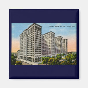 General Motors som bygger, Detroit, Michigan Magnet
