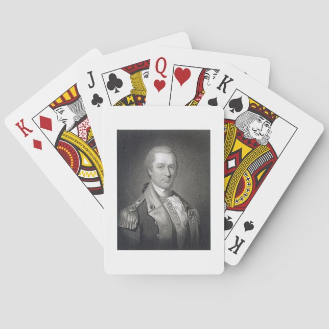 General Otho Holland Williams (1749-94) inristade Spel Kort (Baksidan)