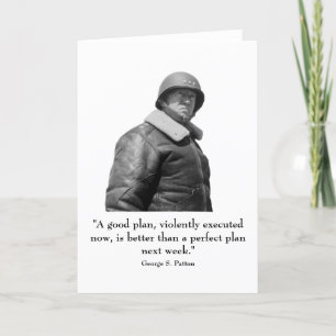 General Patton och Citat Kort