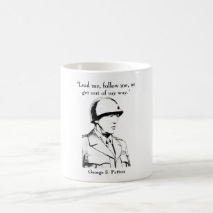 General Patton och citationstecken Kaffemugg