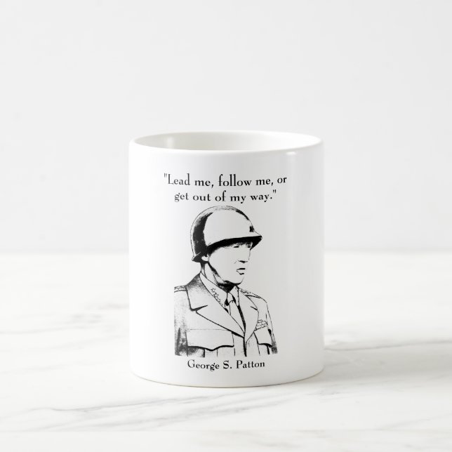 General Patton och citationstecken Kaffemugg (Center)