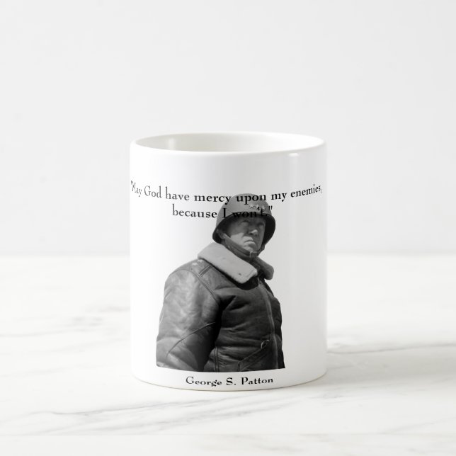 General Patton och citationstecken Kaffemugg (Center)