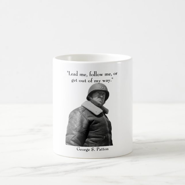 General Patton och citationstecken Kaffemugg (Center)