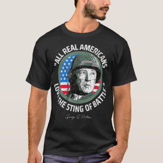 General Patton Sting of Battle ProTrump Policy T Shirt
