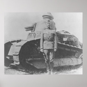 General Patton Under WW1 Poster