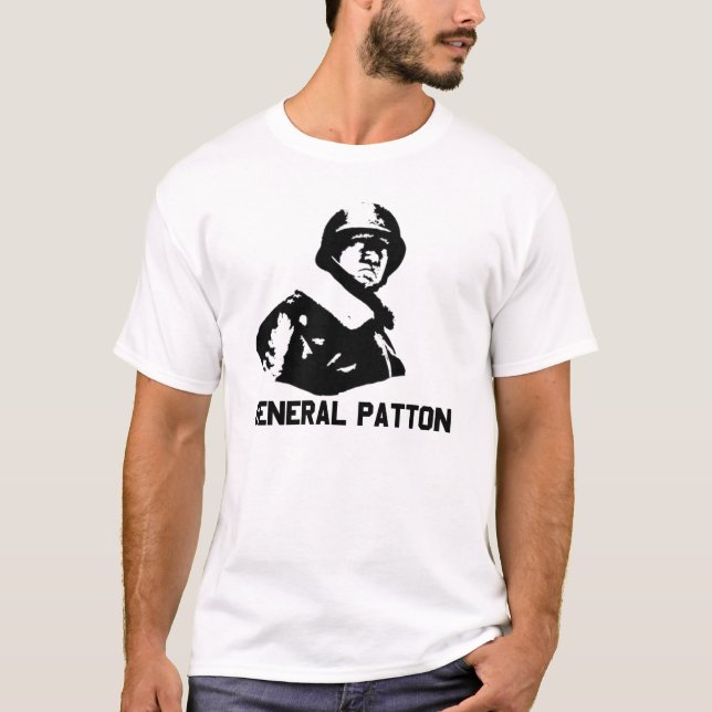 General Patton WW2 General George S. Patton T Shirt (Framsida)