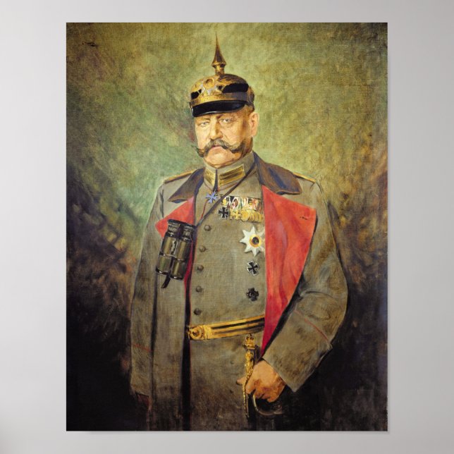 General Paul von Hindenburg, 1916 Poster (Framsidan)