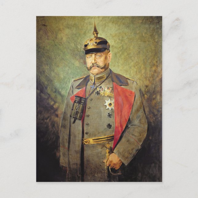 General Paul von Hindenburg, 1916 Vykort (Framsida)