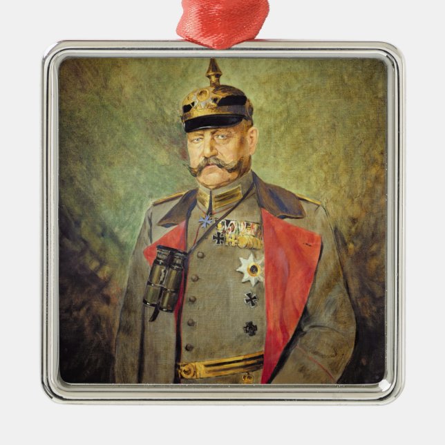 General Paul von Hindenburg, c.1916 Julgransprydnad Metall (Framsidan)