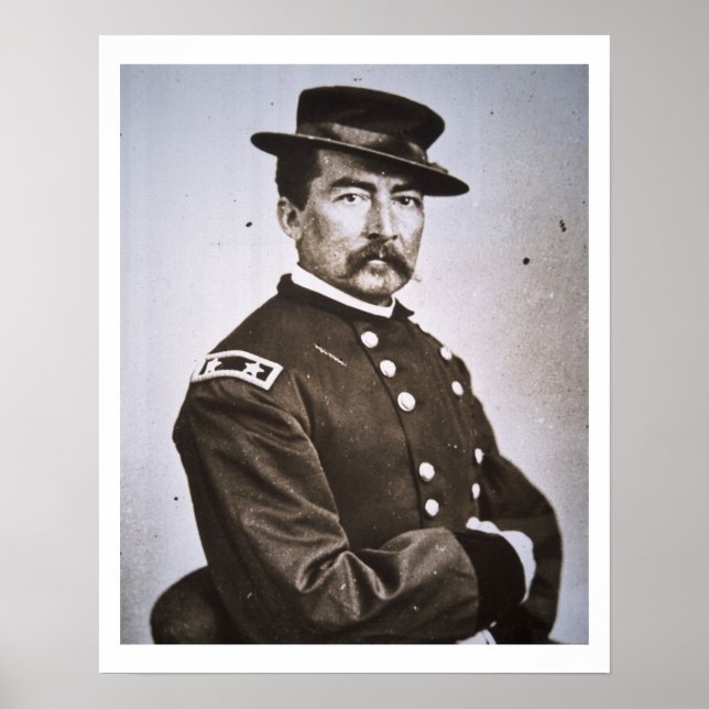 General Philip H. Sheridan (1831-88) (b/w bild) Poster (Framsidan)
