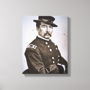 General Philip H. Sheridan (1831-88) (b-/wfotoet) Canvastryck