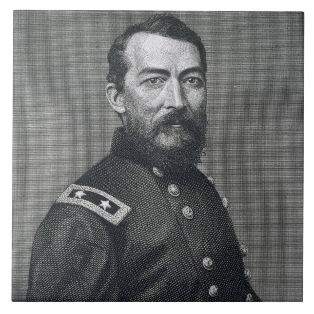 General Philip Sheridan som inristas från en Kakelplatta (Framsidan)