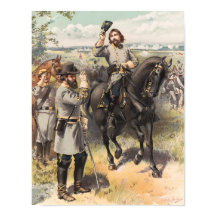 General Pickett som tar emot beställningsorder - c