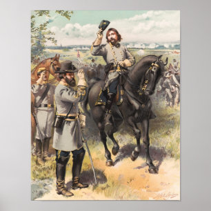 General Pickett som tar order att ta betalt - civi Poster