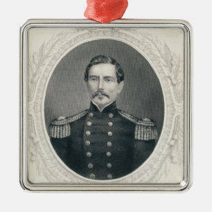 General Pierre Gustave Toutant Beauregard Julgransprydnad Metall