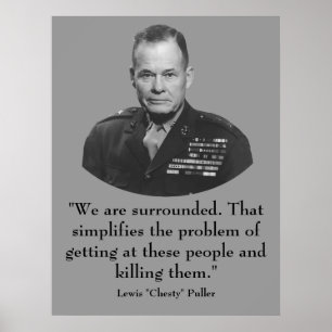 General Puller and Quote Poster
