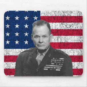 General Puller och amerikanska flaggan Musmatta