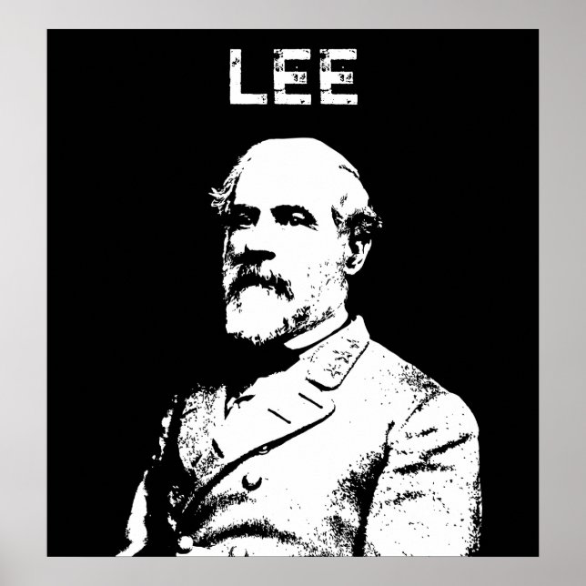 General Robert E. Lee - Black and White Poster (Framsidan)