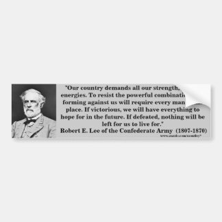 General Robert E. Lee, Bumber 5 Bildekal