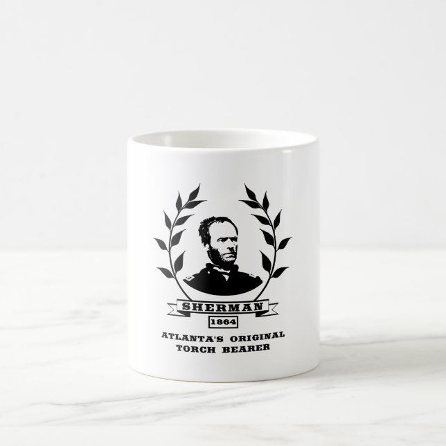 General Sherman - Atlantas original- facklabärare Kaffemugg (Center)