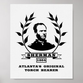 General Sherman - Atlantas Original Torch Bearer Poster