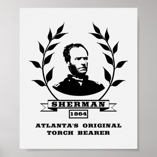 General Sherman - Atlantas Original Torch Bearer Poster (Framsidan)