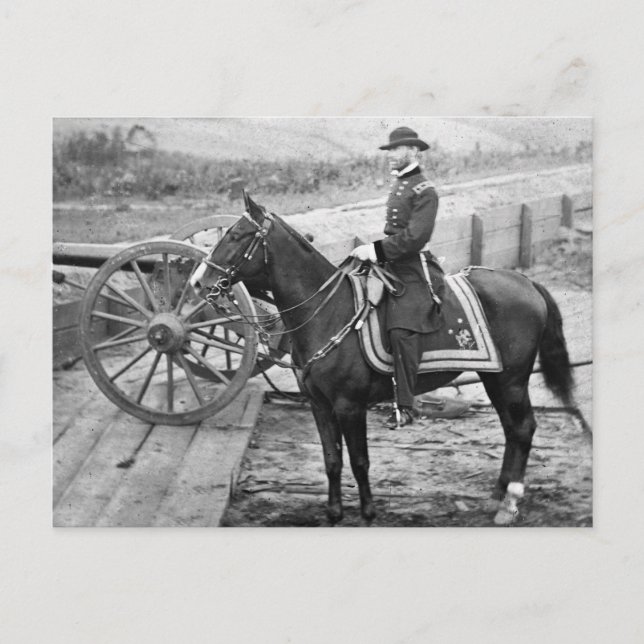General Sherman i Atlanta, 1864 Vykort (Framsida)