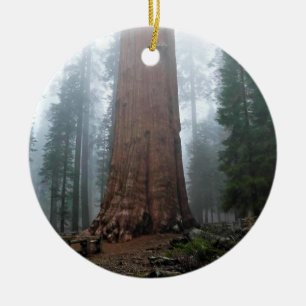 General Sherman Träd, Sequoia, CA Julgransprydnad Keramik