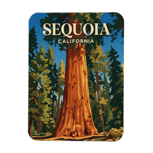 General Sherman Tree, Sequoia Nationalpark USA Magnet