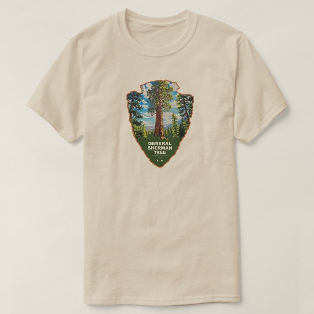 General Sherman Tree Sequoia NP Arrowhead T Shirt (Design framsida)