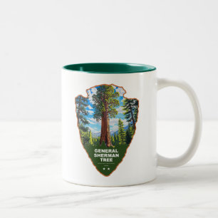 General Sherman Tree Sequoia NP Arrowhead Två-Tonad Mugg