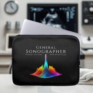General Sonographer-Colorful Ultrasound Vinkarare Laptop Fodral