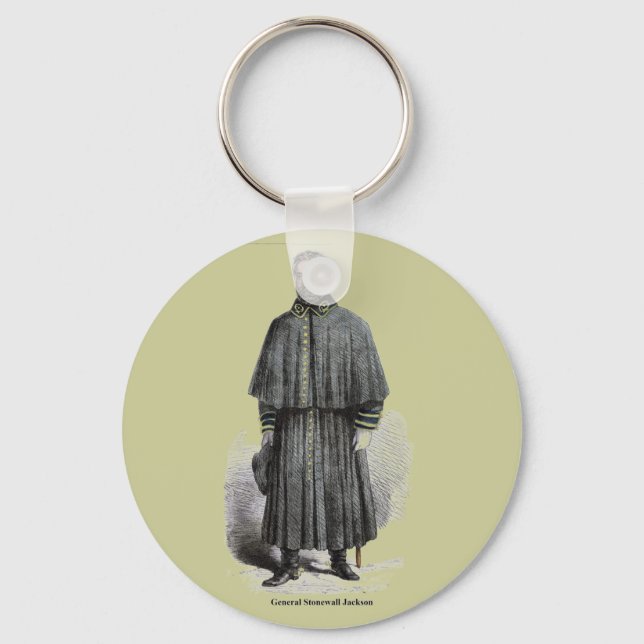 General Stonewall Jackson Nyckelring (Framsida)