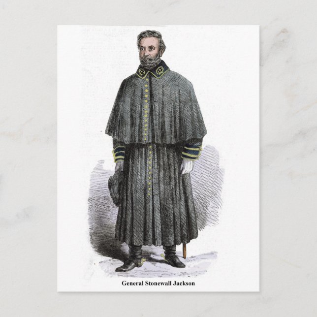 General Stonewall Jackson Vykort (Framsida)
