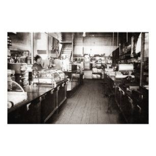 General Store Capac Michigan Vintage Late 1800s Fototryck