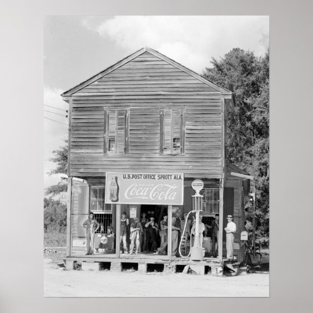 General Store & Post Office, 1935. Vintage Photo Poster (Framsidan)