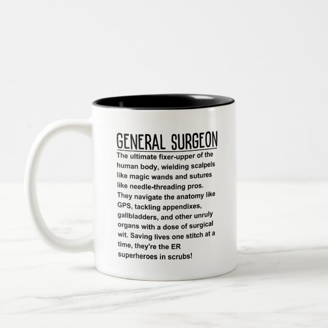 General Surgeon Två-Tonad Mugg (Vänster)