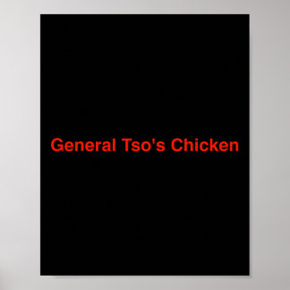 General Tsos kyckling Poster
