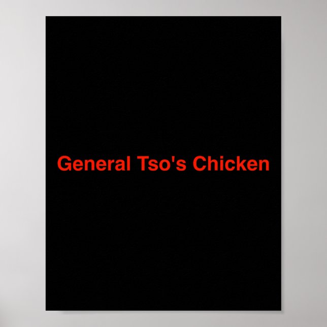 General Tsos kyckling Poster (Framsidan)