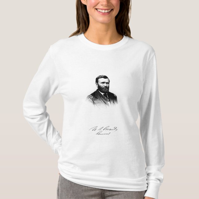 General Ulysses S. Bevilja och hans häfte T Shirt (Framsida)