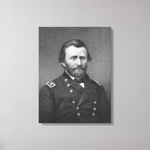 General Ulysses Simpson Bevilja som inristar efter Canvastryck