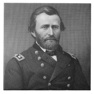 General Ulysses Simpson Bevilja som inristar efter Kakelplatta