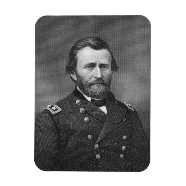 General Ulysses Simpson Grant, graverad efter en d Magnet (Vertikal)