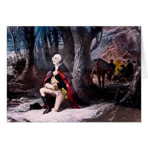 General Washington Be på dalsmedjan, PA Hälsningskort