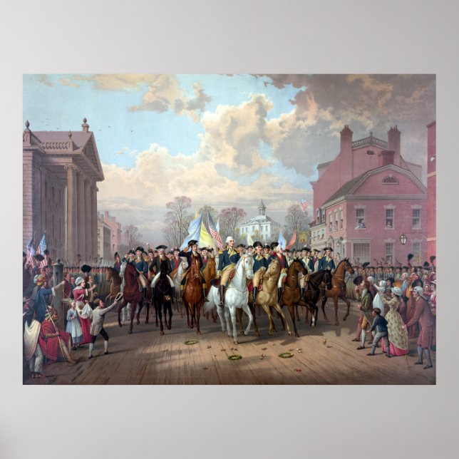 General Washington Enters New York Poster (Framsidan)