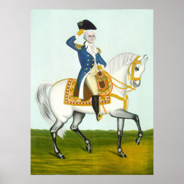General Washington on a Charger - Fin Art Poster