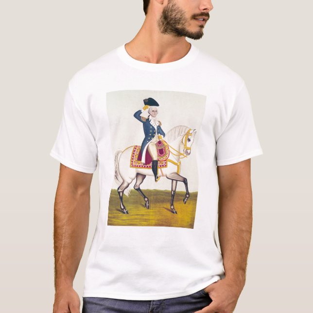 General Washington på en vituppladdare, c.1835 T Shirt (Framsida)